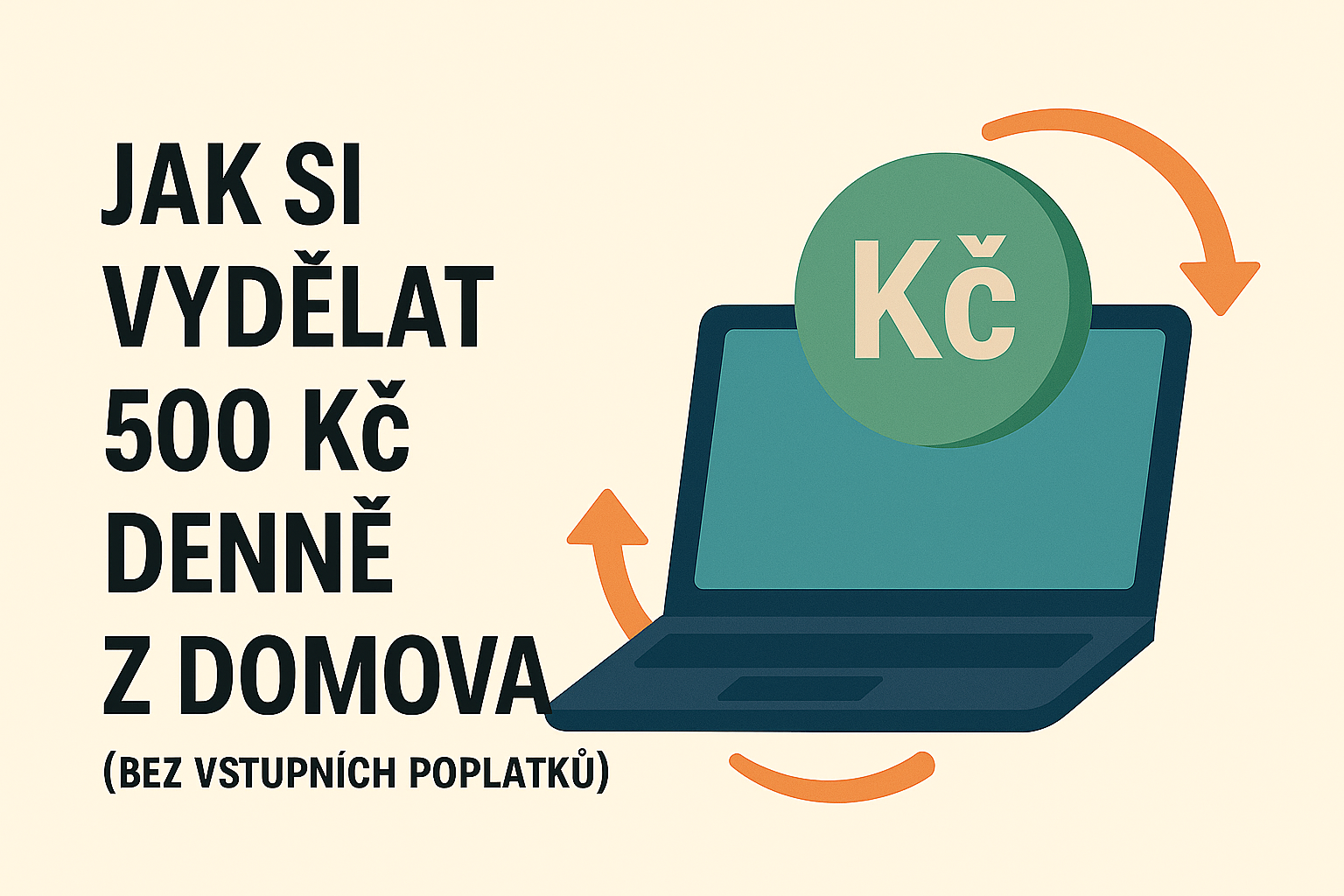 Jak si vydělat 500 Kč denně z domova – bez vstupních poplatků
